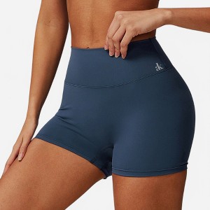 Anna-Kaci Active Women's High Waist Ruched Seamless Shorts with Stretch Fabric - 1 of 4