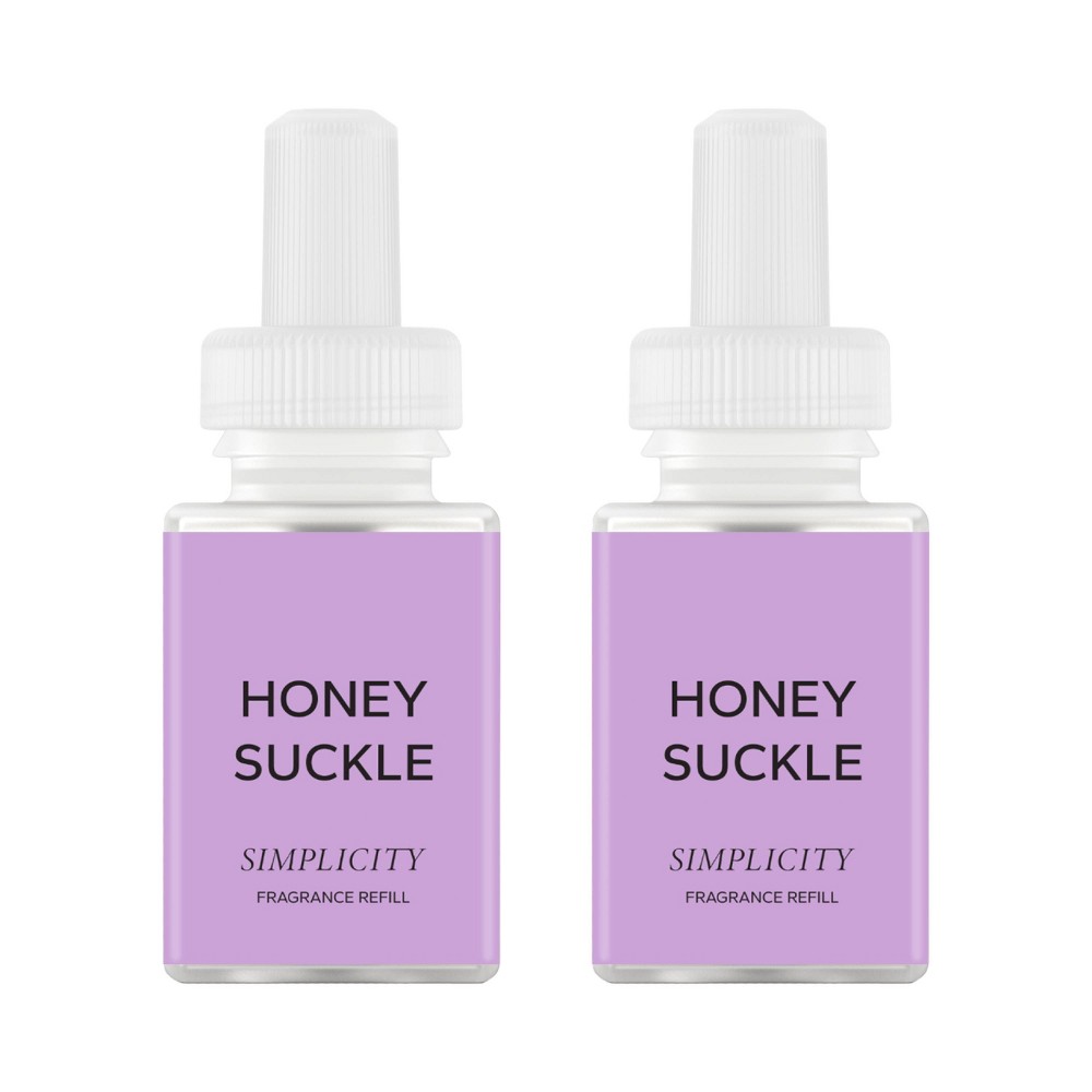 Photos - Air Freshener Simplicity by Pura Honeysuckle 2pk Smart Vial Fragrance Refills