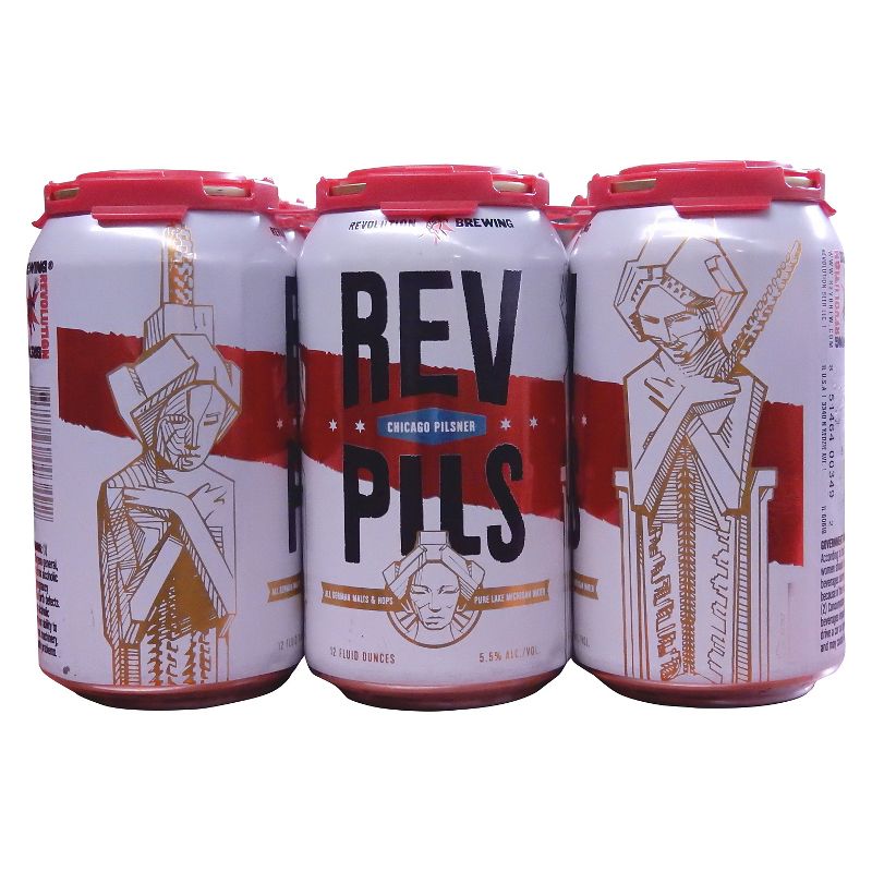 Revolution Pilsner Beer - 6pk/12 fl oz Cans, 1 of 2