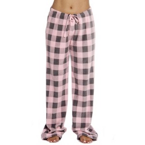 Just Love Women's Plush Pajama Pants - Soft and Cozy Sleepwear Fleece Lounge PJs - Buffalo Check - 1 of 3