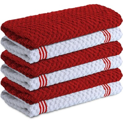 Cotton Kitchen Towels, Ultra Soft Tea Towel, Super Absorbent Terry Dish Towels for Kitchen Linens, 15x25 Inch