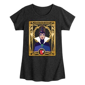 Girls' - Snow White - Mirror Mirror Witch Fitted Short Sleeve Graphic T-Shirt - 1 of 4