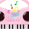 Toy Time Kids Portable Karaoke Machine With Keyboard, Lights and Microphone - Pink - image 4 of 4