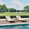 Outdoor Chaise Lounge Set of 2, PE Rattan Wicker Patio Lounge Chair w/ 5-Level Backrest, Cushion, Armrest and Wheels, for Garden, Pool, Beach - 4 of 4