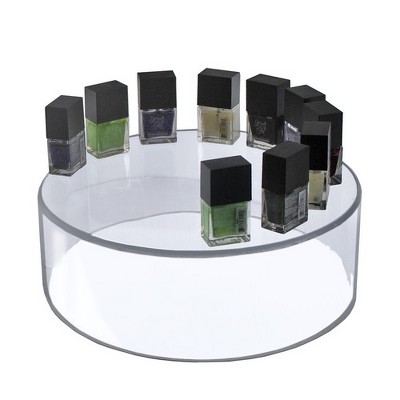 Azar Displays Clear Acrylic Cylinder, Plastic Round Container and Riser, 10"W x 6"H