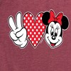 Women's - Disney - Peace Love Minnie Short Sleeve Graphic T-Shirt - 2 of 4