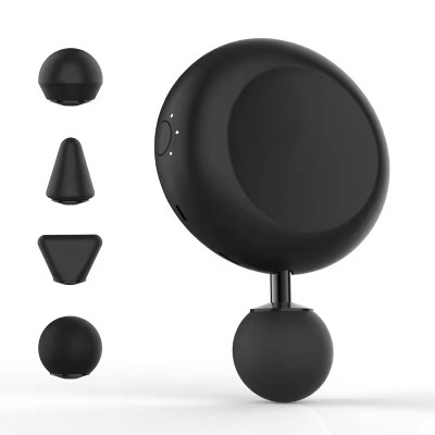 Black Mini Massage Gun (6.85×5.43×1.89in) – ABS Handheld Deep Tissue Fascia Gun for Post-Workout Muscle Relaxation & Desk-Job Tension Relief