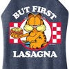 Women's - Garfield - But First Lasagna Graphic High Neck Tank - image 2 of 3