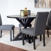 NicBex Round Dining Room Table Set for 4 Morden Dining Room Table with Wooden Tabletop and 4 Upholstered Chairs for Kitchen - 2 of 4