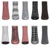 Memoi Women's 10 Pair Pack Leopard Low Cut Socks Blush 9-11 - 2 of 4