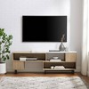 Saracina Home Modern Fluted Door Extendable Tv Stand For Tvs Up To 50 ...