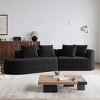 112" Modern Chenille Modular Sectional Sofa with 4 Pillows, Cloud-Style 4-Seat Oversize Couch for Living Room or Apartments - The Pop Home - 2 of 4