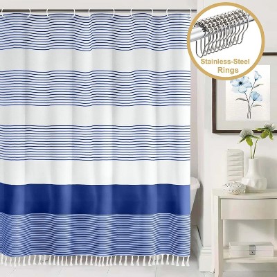 LunaLulinlk Tassel Shower Curtain Set with Hooks