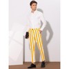 INSPIRE CHIC Men's Casual Striped Slim Fit Color Block Business Pants - 4 of 4