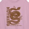 Women's - Instant Message - Rattlesnake Nothing To Mess With Graphic Racerback Tank - 2 of 4