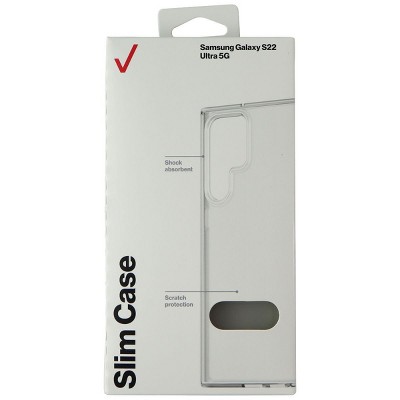 Verizon Slim Hardshell Case for Samsung Galaxy S22 Ultra 5G - Clear/Frost