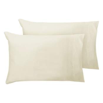 Solid Black Microfiber Standard Pillow Sham Set By Bare Home : Target