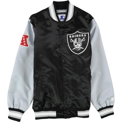STARTER Mens Las Vegas Raiders Varsity Jacket
