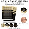 Big Dot of Happiness Roaring 20's - 1920s Art Deco Jazz Party Small Round Candy Stickers - Party Favor Labels - 324 Count - 3 of 4
