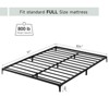 coucheta Metal Bed Frame, Platform Base with Wrought Rod Design,No Box Spring Required,Sturdy Foundation with Under-Bed Storage Space, Easy Assembly - 2 of 4