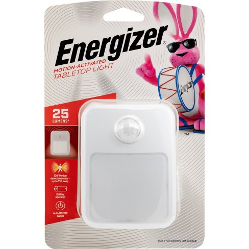 Energizer 40 Lumens Indoor Led Tabletop Motion Sensing Nightlight White :  Target