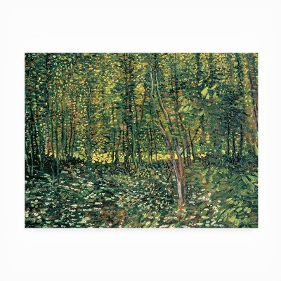Vincent Van Gogh Green Landscape Mixed Media Canvas Art