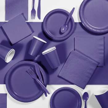 245pk Party Supplies Kit Purple