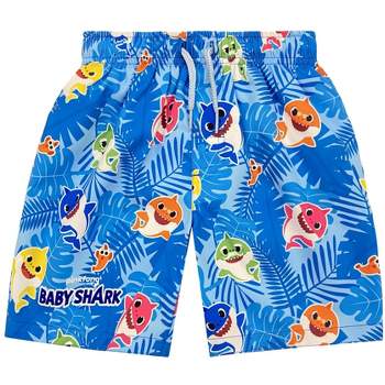 Pinkfong Baby Shark Boys Swim Trunks Bathing Suit Little Kid