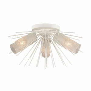 Elk Home Sea Urchin 3 - Light Semi-Flush Mount in  White Coral - 1 of 4