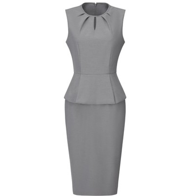 Sleeveless Peplum Dress