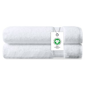 Delara 100% Organic Cotton Soft, Quick Dry & Ultra-Absorbent Hand Towel (Pack of 2) - 1 of 4