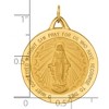 Black Bow Jewelry 14k Yellow Gold Large Round Miraculous Medal Pendant - 4 of 4