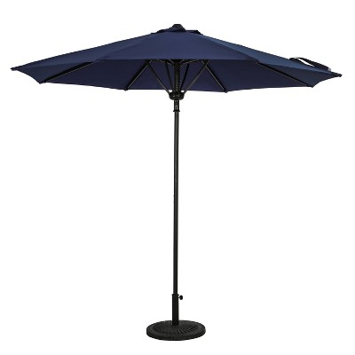 9' Cabo II Spring-Up Market Patio Umbrella Navy - Island Umbrella