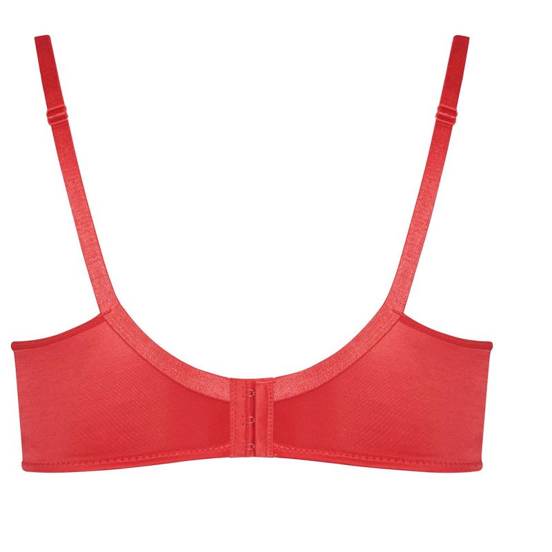 Women's Plus Size Fashion Balconette Bra - rose red | AVENUE, 4 of 4