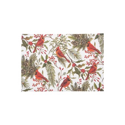 C&F Home Cardinal Greenery Placemat Set of 6