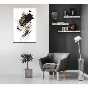 Whiteline Modern Living Nina 48"x32" Canvas Wall Art, Black PS Frame - 1 of 2