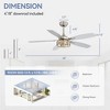 Airsurfer 48" Crystal Ceiling Fan With Light - 4 of 4