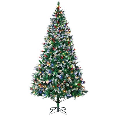 GOTGELIF Charming Green Pre-Lit Christmas Tree Xmas Decoration