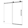 NicBex Shower Door 76"H Frameless 1 Fixed and 1 Shifted Shower Doors 304 Stainless Steel with Adjustable Soft Closing Function, Matte Black - 3 of 4