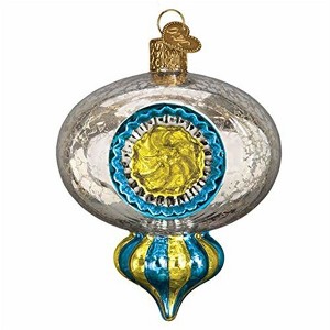 Old World Christmas Blown Glass Ornament for Christmas Tree, Shiny Mercury Reflection - 1 of 4