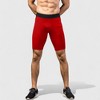 Anna-Kaci Active Men's Padded Compression Cycling Shorts with Wide Waistband and Mid-Thigh Length - 2 of 4