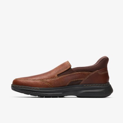 Clarks Mens Craftwell Step Brown Tumbled Shoes 9 Wide — фото 2