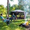 CLAM Quick-Set Escape 11.5 x 11.5 Foot Portable Pop-Up Outdoor Camping Gazebo Screen Tent 6-Sided Canopy Shelter with Stakes & Carry Bag, Plum - 4 of 4