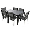 7-Piece Patio Dining Set,Patio Dining Set With Metal Frame,Patio Chairs With Breathable Textilene Fabric,Outdoor Furniture -Maison Boucle - 3 of 4