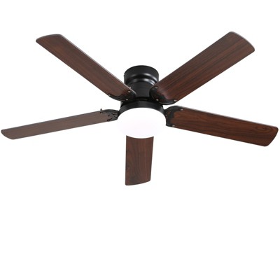 Sofucor 42'' Lighted Ceiling Fan for Indoor/Outdoor with 5 MDF 2-color Blades