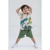Funstuff Dinosaur Animal Video Game Astronaut Truck Athletic T-Shirt & Mesh Shorts Outfit Toddler to Little Kid - 2 of 4