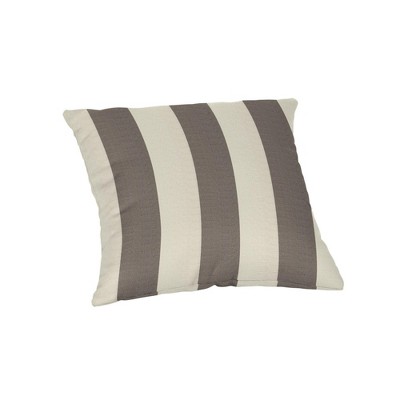 Casual Cushion Patterned Sunbrella Fabric 1-Piece Indoor/Outdoor Square Throw Pillow,15"W x 15"L