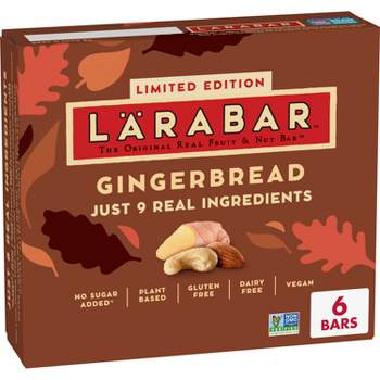 Larabar Gingerbread Fruit & Nut Bars - 9.6oz/6ct
