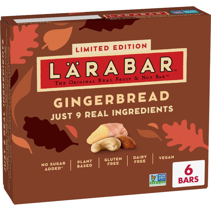 Larabar Gingerbread Fruit &#38; Nut Bars - 9.6oz/6ct, 1 of 7