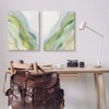 Stupell Industries Abstract Green Waves 2 Piece Canvas Wall Art Set - 2 of 3